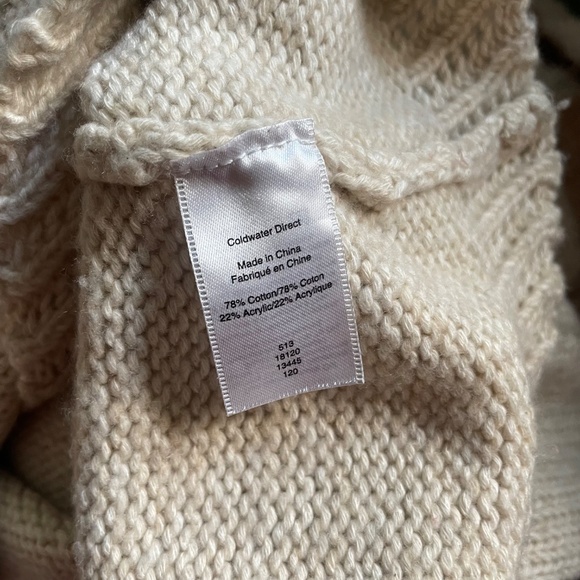 Coldwater Creek oatmeal cream knit sweater vest - Picture 4 of 4